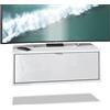 Vladon TV Board Lana 80 Mobile da Parete Porta TV 80 x 29 x 37 cm, Struttura in Bianco Opaco, Frontali in Bianco Lucido | Ampia Scelta di Colori