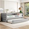 Idemon 90 x 200 cm divano letto con letto estraibile, stile minimalista (grigio)