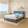 Comfy Line - Materasso Piazza e Mezzo 130x190 in Memory Foam h 20 cm. A 7 Zone Differenziate Ortopedico. Rivestimento Cotone Fresco e Traspirante. Made in Italy 100%