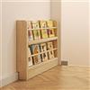 Generic Scaffale Organizzatore per Libreria Stretto in Legno Massiccio per Camera da Letto, Soggiorno, Ufficio, con Design Sottile da 10 cm per Posizionamento Dietro la Porta