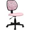 AVANTI TRENDSTORE Librizzi - Sedia girevole da scrivania, regolabile in altezza, di colore rosa. LAP ca. 45x86-97x48 cm