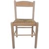 Sedam Srl Sedia Pisa, In Legno Massello, Seduta in Paglia, Varie Colorazioni Disponibili (Grezza) ORDINE MINIMO 2 SEDIE