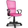 TRESKO® Sedia da Ufficio Sedia da scrivania Girevole con braccioli, Regolabile in Altezza, Sedile Imbottito, Sedia ergonomica, pistone Approvato SGS