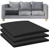 Flipped Warmth Pannelli di supporto per divano, 60x60cm 3 pezzi, Nero cuscino di supporto per divano, letto, divano, Cuscino di supporto per divano per sedile cedente, pannelli di supporto per divani
