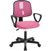 Klihome Sedia da Scrivania per Bambini, Sedia da Studio Girevole, Rosa