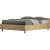 BS COM Letto matrimoniale francese senza rete 140x190 quercia