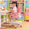Locwanot sedia da scrivania per bambini, sedia ergonomica girevole regolabile con braccioli e poggiapiedi, doppio cuscino morbido per studio
