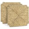 Generico Import Trade - Set da 6 Sedute in paglia mod. 117 ZF 40x40cm, Sedile paglia intrecciata a mano, Ricambio per sedia rustica da casa e ristoranti, Fondo, Telaio, Sedile, Feltrini in OMAGGIO