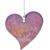 Rostikal Ruggine Decorazione Cuore da Appendere Rostdeko Pendaglio a Cuore in Metallo Teglia 10 CM - Marrone, 10 cm