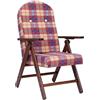 HOME FURNISCHING BUONOCORE Home Furnishing BUONOCORE Poltrona Campania bordeux stuttura in Legno reclinabile in 4 posizioni MADE IN ITALY