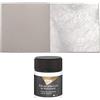 Blattgold-Blattsilber 10 Fogli Foglio di Vero Argento Puro 6cm x 6cm + 1 x Kreul Latte di miscelazione 50 ml Adesivo Liquido Speciale