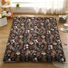CMHYBS Coprimaterasso per Pavimento Futon,Coprimaterasso Futon Giapponese con Cerniera,Copertura Protettiva per Tappetino Tatami Cotone Lavabile con Cerniera,Senza Materasso(Size:90x200cm,Color:A)
