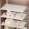 Homieco DIY Mensola Armadio Regolabile Scaffale Separatori Rastrelliera Portaoggetti per Armadio Armadietto Frigoriferi Cucine