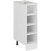Vicco Scaffale da cucina R-Line, Bianco, 25 cm | Vano a giorno · Senza piano di lavoro · Piedini regolabili in altezza · 3 Ripiani · ✓ Tutto a portata di mano