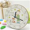 Doni Bomboniere Battesimo Orologio con Stampa del Piccolo Prima Comunione Principe La Volpe E Rosa nella Campana Scritta L'Essenziale È Invisibile agli Occhi Idee Regalo Complete Originali