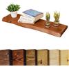 Chill House Waney/Live Edge Mensola Galleggiante Rustica 22cm x 4.4cm, Teak, 60cm