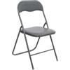 5 five simply smart 5five - sedia pieghevole grigio chiaro