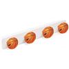 POMOLINE Appendiabiti da Parete resine ABS Posti BALONCESTO Basket 410x60MM