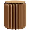 JwKenta Mobili per la casa Design moderno Fisarmonica Sgabello portatile pieghevole in carta kraft rilassante multifunzionale sgabello rotondo poggiapiedi tavolino design carta moda ideale per scuola