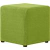 Generico Square Pouf Cover, 40 x 40 cm, Stretch Cover for Footrest, Rectangular Extendable Stool Cover, Ottoman Cover Protective Cover for Footrest