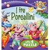 2M I tre porcellini. Libro puzzle
