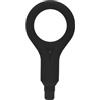 Generico Adattatore for testina di ricambio for massaggiatore fasciale, in silicone morbido al tatto, testina massaggiante con anello vibrante for massaggiatore portatile(BLACK_37MM)
