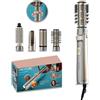 Cecotec Spazzola per Capelli Rotativa CeramicCare 5in1 AirBrush Gyro Elite.1100W, Funzione Ionica, 5 Testine, Funzione Rotativa Bidirezionale, Rivestimento Ceramica, Punta Fredda, 3 Modalità Temp.