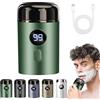 Gienslru Easy Trim, Mini Rasoio Elettrico Per Intimo Uomo, Easytrim Rasoio Wet & Dry Usb Ricaricabile, IPX7 Impermeabile, Basso Rumore Potente Motore Ad Alta Velocità (Verde)