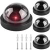 Behogan 4 pezzi fotocamera finte, supporto da parete per fotocamera manichino, telecamera di sorveglianza con LED rosso lampeggiante, fotocamera finte, fotocamera di sicurezza, fotocamera atrappa, per interni