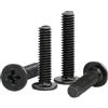 BTRHKMN 15-50 pezzi M1.2 M1.4 M1.6 M2 M2.5 M3 M4 M5 M6 in acciaio al carbonio ultra sottile con testa piatta for laptop e computer(10mm,M2.5 (50pcs))