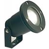 Sovil Illuminazione Faretto con staffa orientabile in alluminio faro giardino 9.8 cm nero