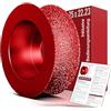 BAYERTAL SEDION ® Fresa per bordi esterni in diamante - Ø 75 mm x 22,23 x R10 per l'arrotondamento di piastrelle dure in granito ecc - Fresa a raggio compatibile con la smerigliatrice angolare Bosch Makita