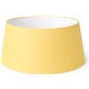 Generico 50 cm Paralume Tessuto di Cotone con PVC Bianco, Prodotto Artigianale, per Lampada da Tavolo, Piantana (Giallo)