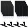 LLPT Strisce appendiquadri | 24 Paia (48 Strisce) | Large 19 x 94 mm | Ganci per quadri senza chiodi | Strisce adesive resistenti e anti-danno | per poster e cornici (LB19924) | Nero