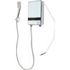 Armanyya Mini scaldabagno elettrico con doccetta, 6,5 kW, indicatore di temperatura digitale a LED, risparmio energetico per appartamenti, uffici, cucine e bagni, bianco