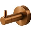 Balneo Appendini Bagno - Porta accappatoio appendiabiti in acciaio Rame AISI 304 - porta asciugamani da parete con fissaggio nascosto - design moderno per bagno e cucina - portata 5 kg