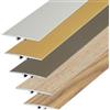 Dalsys Profilo di transizione piatto 90cm x 35mm da avvitare con materiale di fissaggio, in alluminio anodizzato, argento