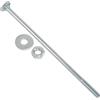 AERZETIX Set di 15 bulloni viti a testa tonda con quadro sottotesta M8x200mm / rondelle e dadi M8 / acciaio zincato/per fissaggio e assemblaggio