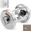 SKJJM Rosetta per WC con Indicatore di Occupazione, in Acciaio Inox, Chiavistello Girevole per Serratura Porta, Rosetta WC con Indicatore di Occupazione, per Porta WC, Bagno e Porta