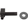 Garosa Rubinetto Lavatrice in Ottone Nero Quadrato da Parete | Rubinetto Acqua Fredda per Bagno e Lavanderia | Attacco G1/2 Pollici per Collegamento Washer