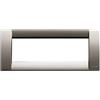 VIMAR 16736.31 IDEA Placca Classica 6 moduli, in metallo pressofuso, 12 x 8.2 x 0.89 cm, colore cromo nero