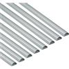 D-Line Mini Passacavi, Canalina Passacavi, Tubo Passacavi, Canalina Copricavi, Canalina Passacavi Pavimento - 30mm (L) x 15mm (A) - 8x 1m Lunghezze (Multipack 8 metri) - Effetto Alluminio