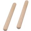 SKIR'CO (100 pezzi) Tasselli in Legno 8 x 70 mm, Tappi in Legno Scanalati, Perni Scanalati per Mobili, Tasselli Scanalati