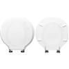 HYDRO HOME Tavoletta Wc STARCK 1 DURAVIT Compatibile, Copriwater In Legno Rivestito Con 2 mm Di Resina, Tavoletta Wc Con Cerniere Fissaggio Dall'Alto MADE IN ITALY