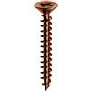 Mustad: 500 Viti Panelvit®, Testa Svasata Piana, 4x45 mm, bronzate Lubrificate Lubex®.