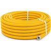 HM Tubo Multistrato Gas PE-Xb/AL/PE-Xb Certificato UNI/TS 11344, Rotolo 25m 50m 100m Ø16 Ø20 mm per Impianti Gas Metano GPL Interni, Alta Resistenza e Flessibilità (20mm, 50MT)