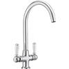 JASSFERRY JASS Ferry Tradizionale Cucina Lavello Miscelatore Rubinetto Doppia Leva Quarto Girare Maniglie Ceramiche Doppio Flusso