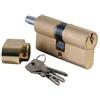 Cisa 0G302.10.0 - Cilindro c2000 manopola 33x33 ottonato