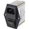 TRU Components TC-10101524 - Filtro di rete con presa per dispositivi a freddo, con interruttore 250 V/AC 4 A, 1,2 mH, 1 pezzo
