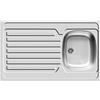 Pyramis INTERNATIONAL (100X60) 1B 1D, Lavello ad incasso in acciaio INOX, liscio, 100108704